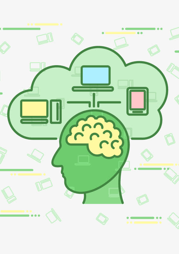 矢量创意思维图免抠