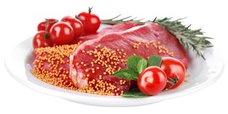 水果和牛排西餐背景高清