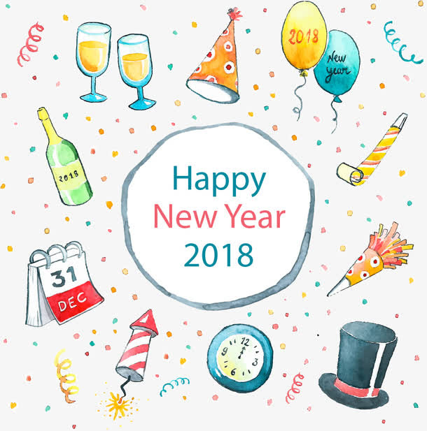 新年装饰免抠