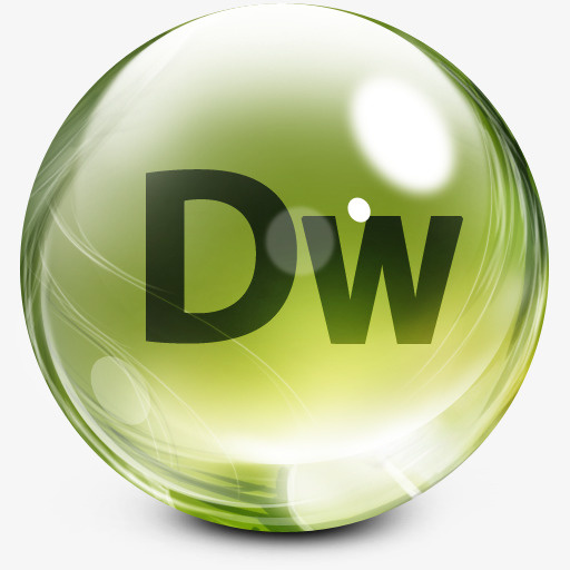 dreamweaverAdobe CS玻璃停靠图标免抠