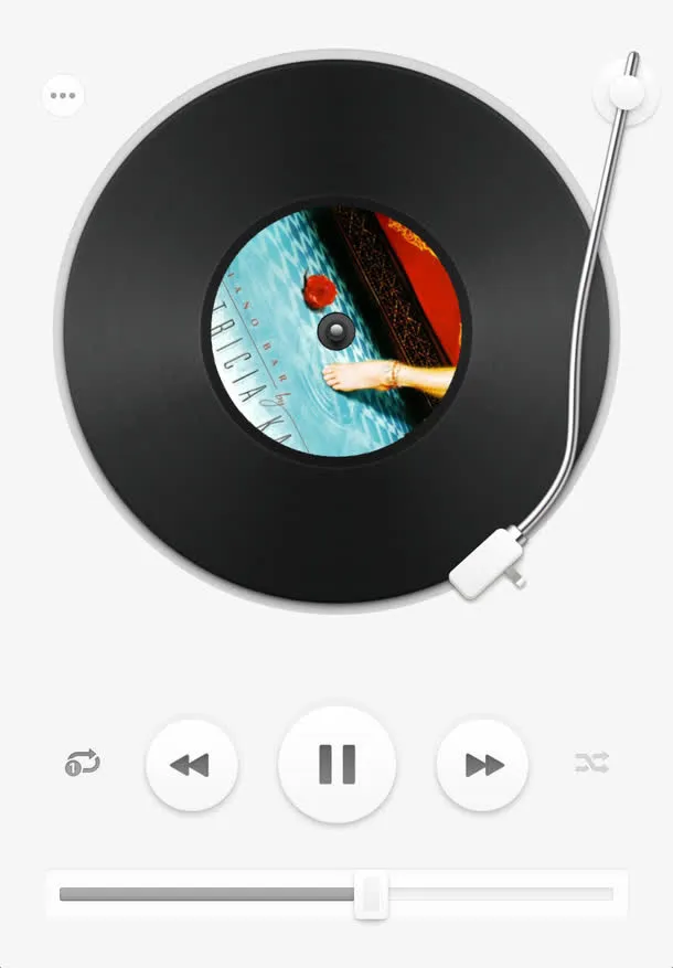 圆形音乐播放器图标免抠