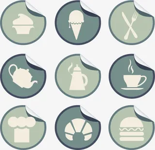 折角咖啡图标免抠