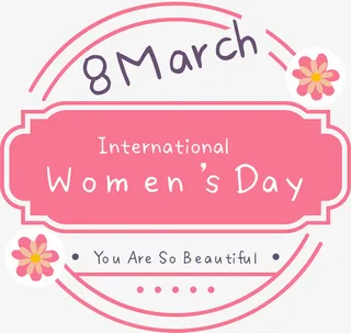 母亲节唯美粉色标签免抠