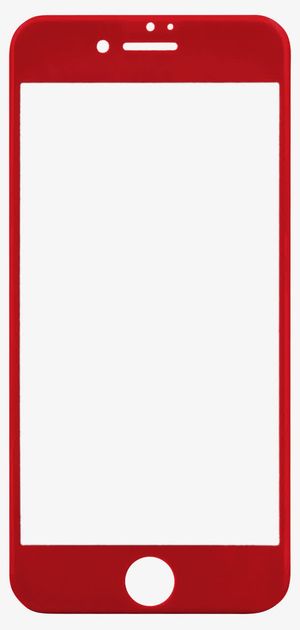 红色苹果手机模型免抠