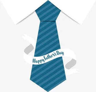 蓝色条纹领带免抠