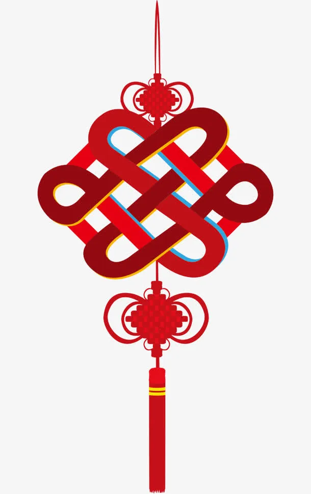 红色中国结免抠