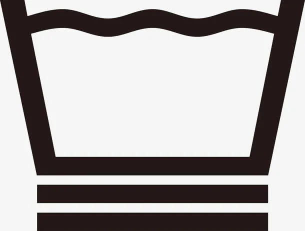 最新水洗洗涤符号标图片免抠