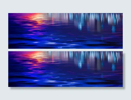 炫彩波纹背景高清