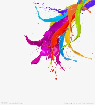 彩色泼墨免抠