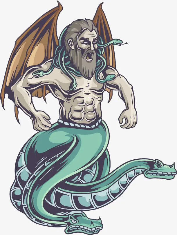 古希腊神话人首蛇身的神免抠