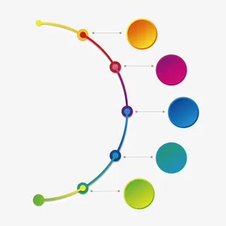 矢量半圆形活动时间轴免抠