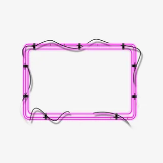 粉色霓虹灯光PNG免抠