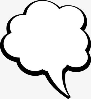 手绘白色云朵免抠