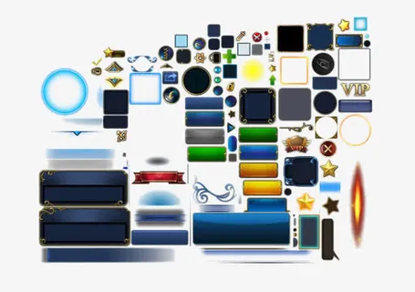 游戏边框集免抠