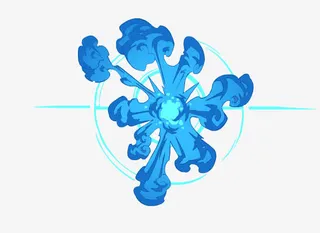 爆发爆炸特效技能游戏免抠