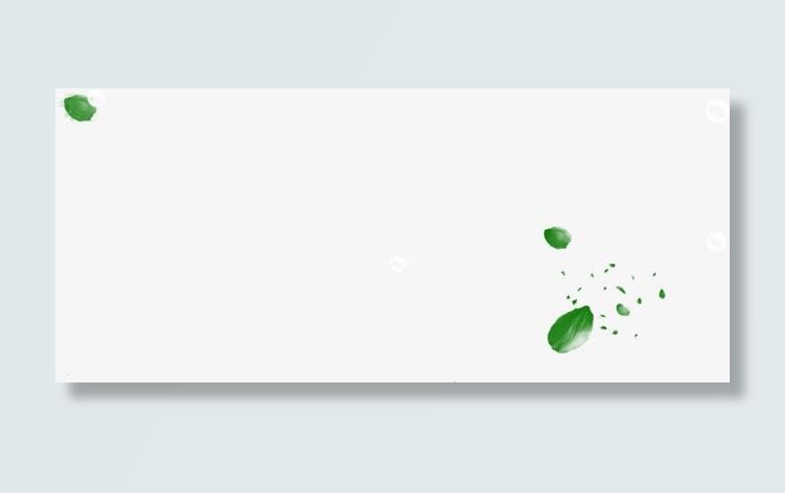 漂浮的绿叶素材免抠