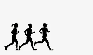 奔 跑 的 人 们免抠