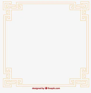 矢量金色边框纹理免抠