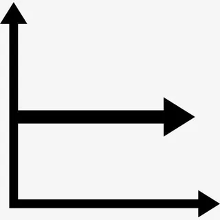 墨迹坐标横向箭头免抠