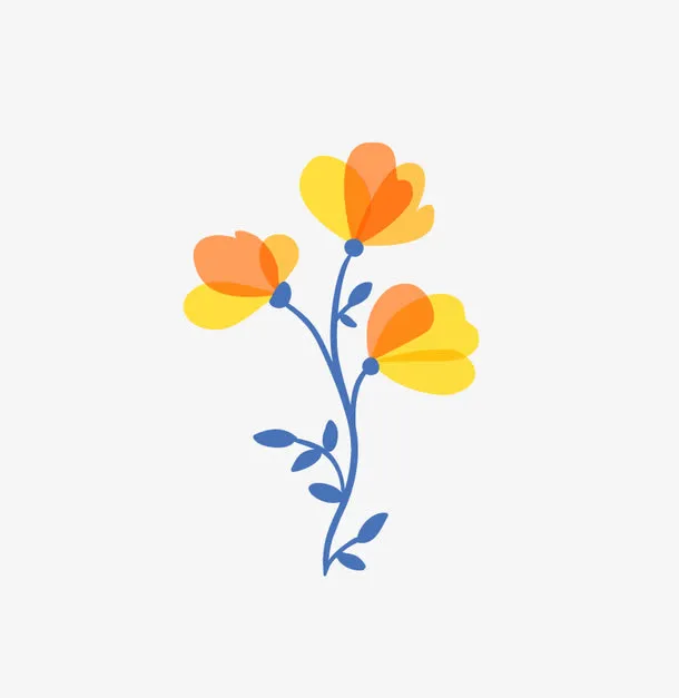 矢量清新花朵免抠