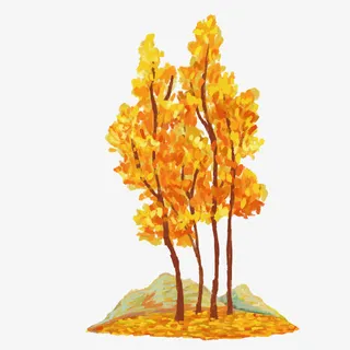 矢量秋天来了免抠