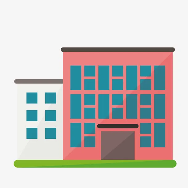 房平化办公楼免抠