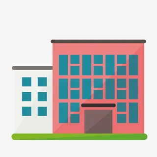 房平化办公楼免抠