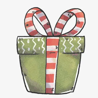 卡通文艺精美礼盒设计包装设计免抠