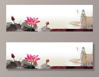 民族风服饰促销背景高清复古中国风背景