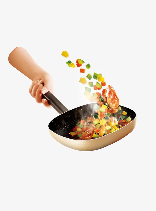 厨师炒虾仁免抠