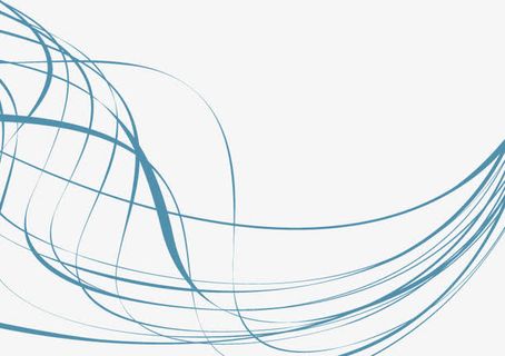 矢量蓝色动感线素材免抠