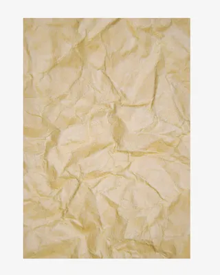 黄色褶皱纸质底纹免抠