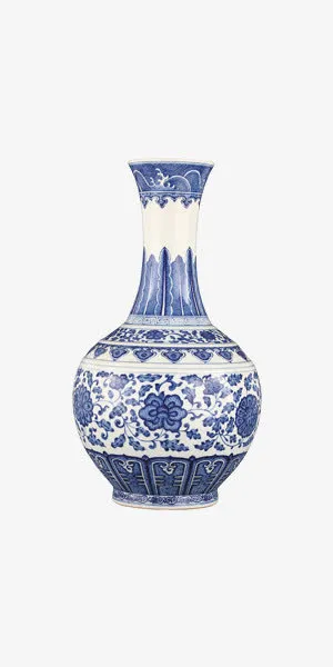 中国风青花瓷简约图片免抠 中国风青花瓷简约图片免抠