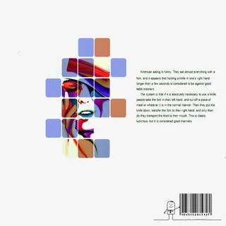 简约实用几何杂志封底免抠