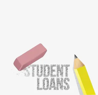 笔写的学生贷款字母免抠