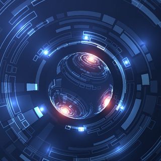 酷炫蓝色科技背景高清