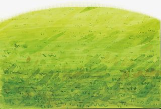 手绘卡通草地免抠