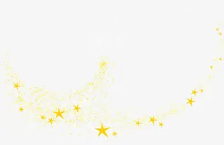 五角星唯美漂浮免抠