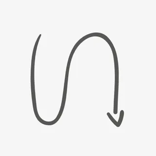 曲线向下箭头免抠