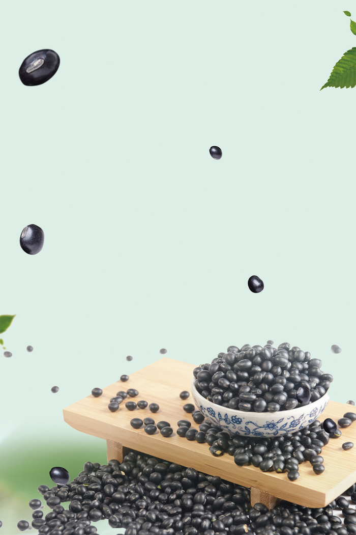 黑豆简约印刷背景高清