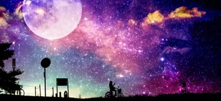 梦幻星空背景banner高清