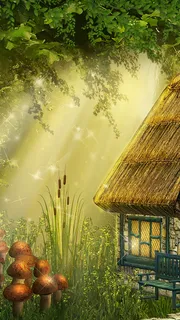 森林小屋H5背景高清