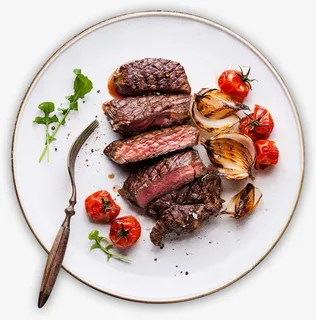 美味食物手切牛排肉食西餐免抠