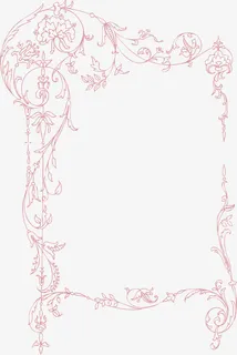 小清新粉色花纹免抠