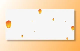 孔明灯装饰古风免抠手绘/卡通手绘元素