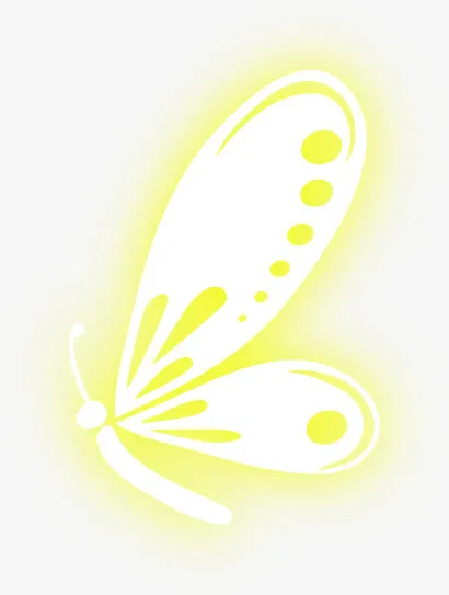 发光体黄色翅膀效果免抠