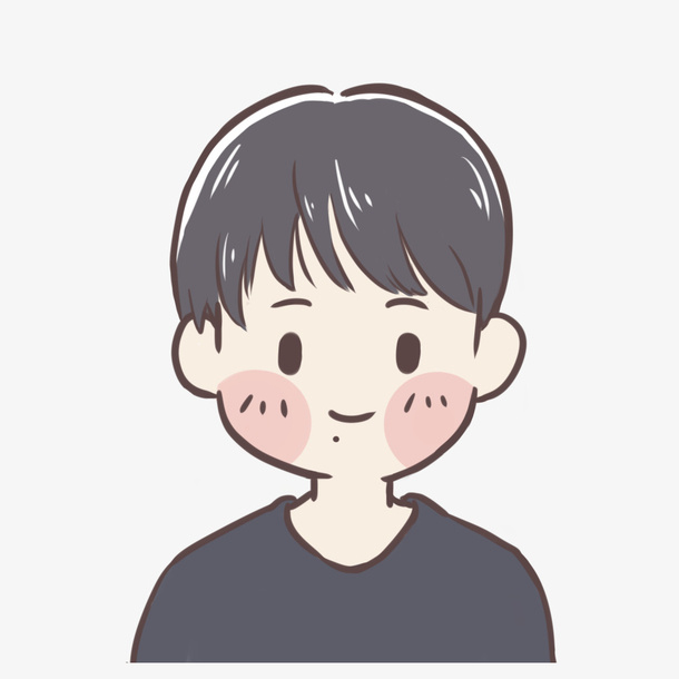 可爱卡通男生手绘漫画人物免抠