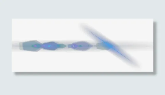 蓝色科技光线素材免抠