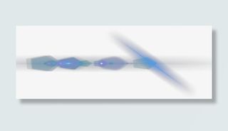 蓝色科技光线素材免抠