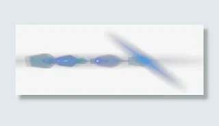 蓝色科技光线素材免抠